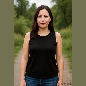 PollyandEster Just Polly black tank top double layered NWT Woman’s size 1X